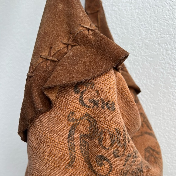 COPY - Free People Canvas/Suede Brown Hobo Bag - Picture 8 of 16
